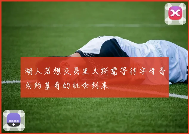 湖人若想交易里夫斯需等待字母哥或约基奇的机会到来