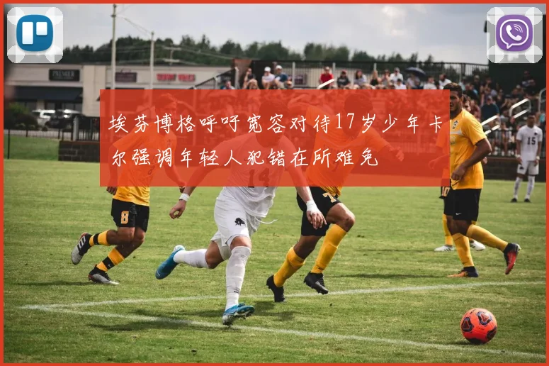 埃芬博格呼吁宽容对待17岁少年卡尔强调年轻人犯错在所难免