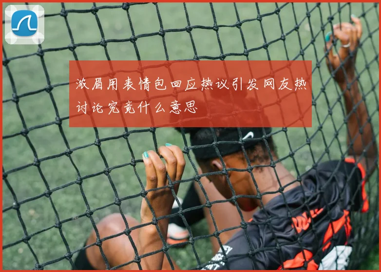 浓眉用表情包回应热议引发网友热讨论究竟什么意思